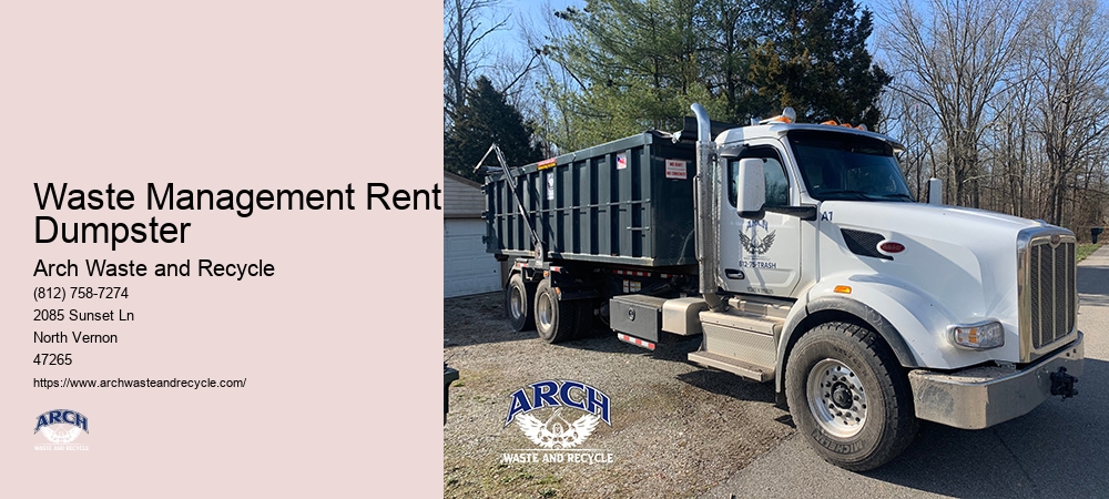 Arch Waste And Recycle's Dumpster Rental